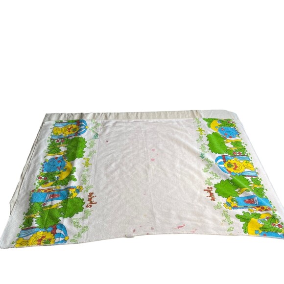Vintage Baby Blanket The Jungle is where the animals stay. 30x 40 - Picture 1 of 6